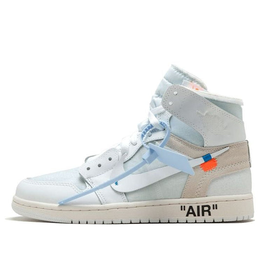 Jordan 1 Off-White AQ0818-100 White Blue Zip Tie