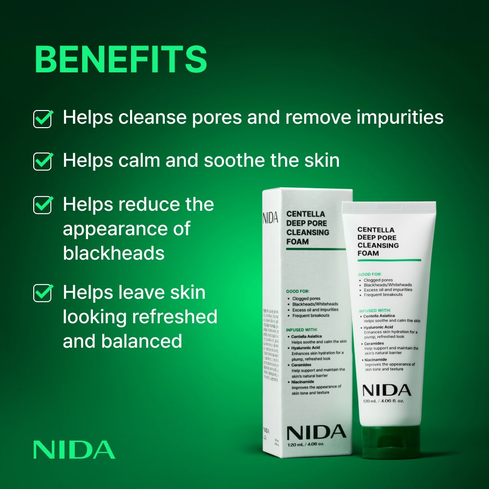 SkinShield Centella Deep Pore Cleansing Foam
