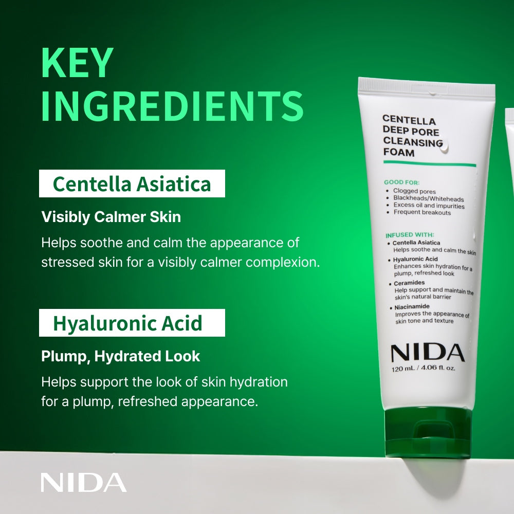 SkinShield Centella Deep Pore Cleansing Foam