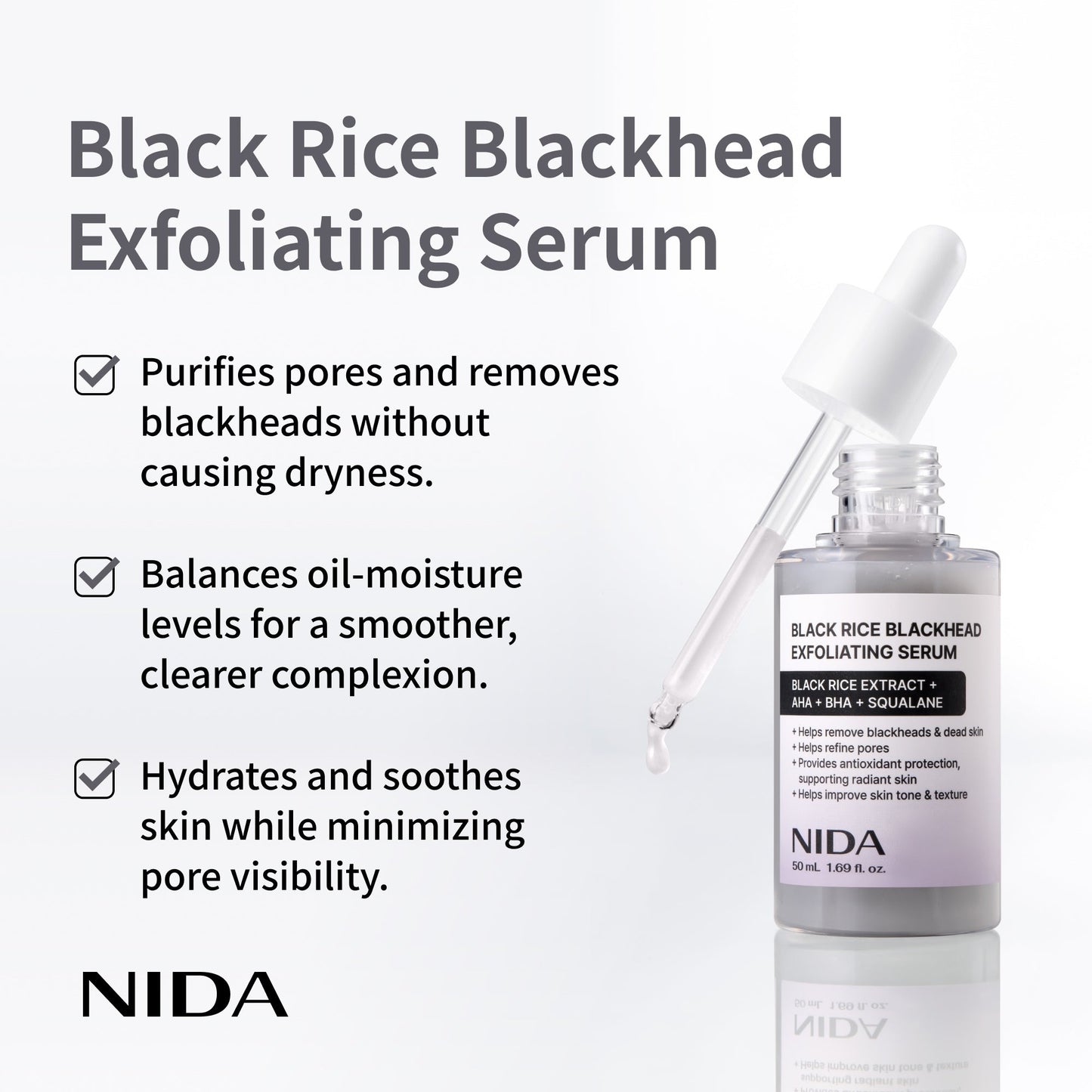 SkinShield Black Rice Blackhead Exfoliating Serum